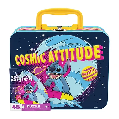 Disney Stitch Cosmic Attitude Puzzle Lunchbox 48-Pcs
