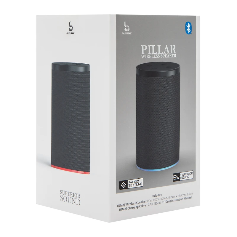 Bass Jaxx™ Pillar Wireless  Bluetooth® Speaker