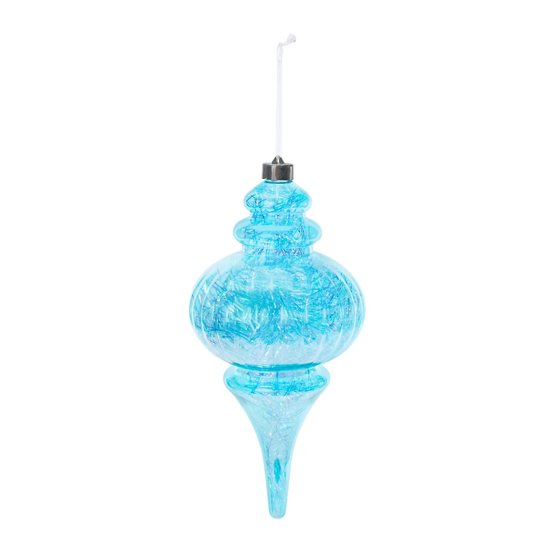 Long Iridescent Christmas Ornament