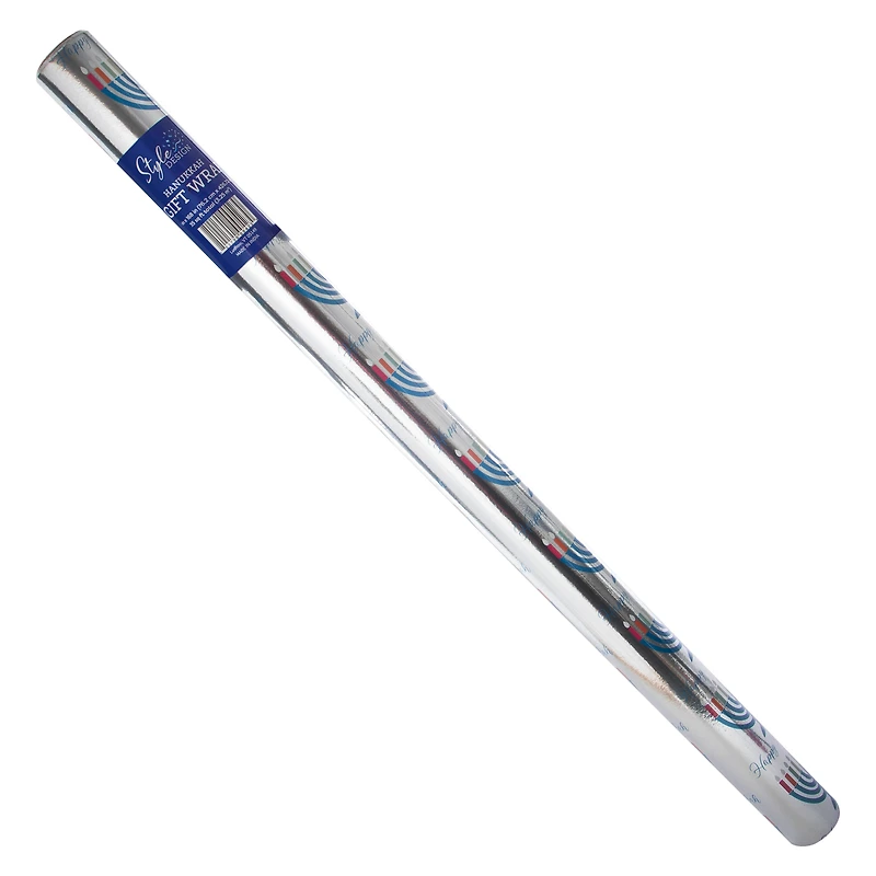 Hanukkah Menorah Wrapping Paper 35 Sq. ft.