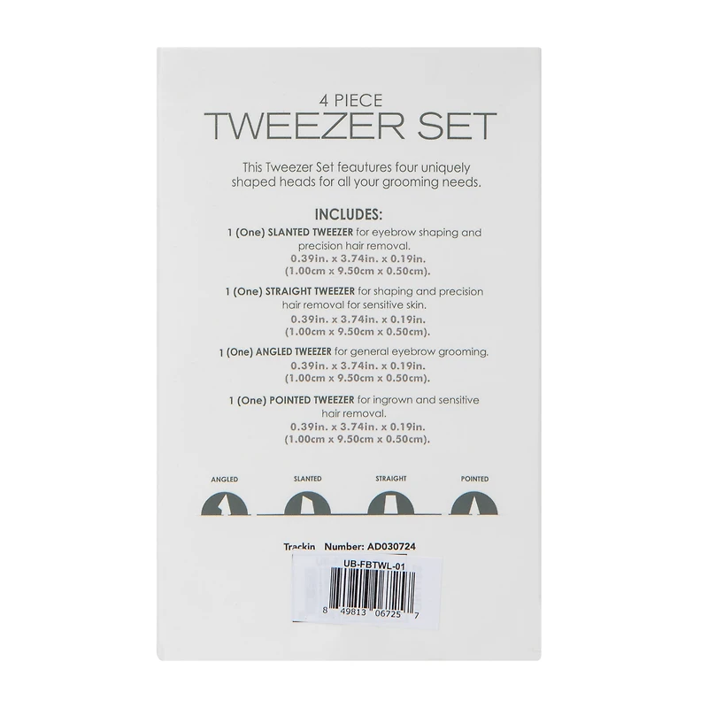 Tweezers Set 4-Count