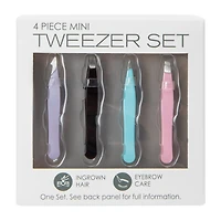 Mini Tweezers Set 4-Count