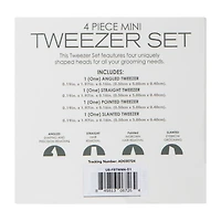 Mini Tweezers Set 4-Count