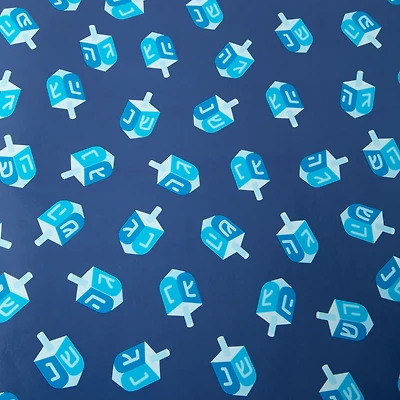 Hanukkah Dreidel Wrapping Paper 35 Sq. ft.