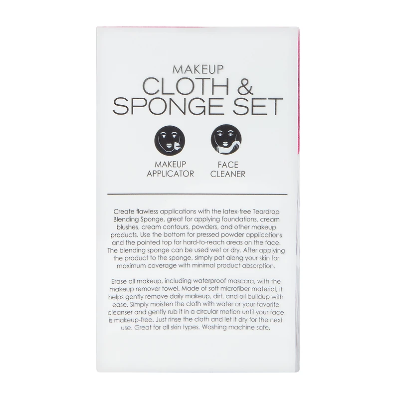 Make-up Cloth And Sponge Set