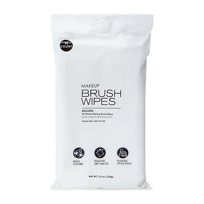Makeup Brush Wipes 30-Count 5.3oz