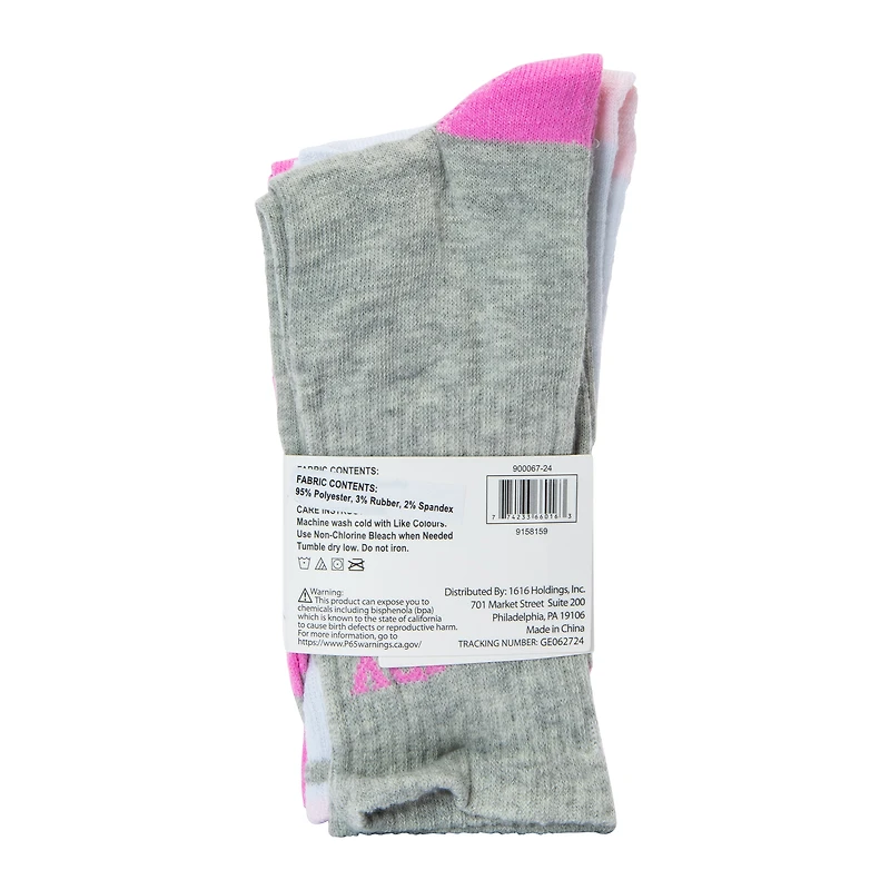 Ladies Crew Socks 5-Pairs