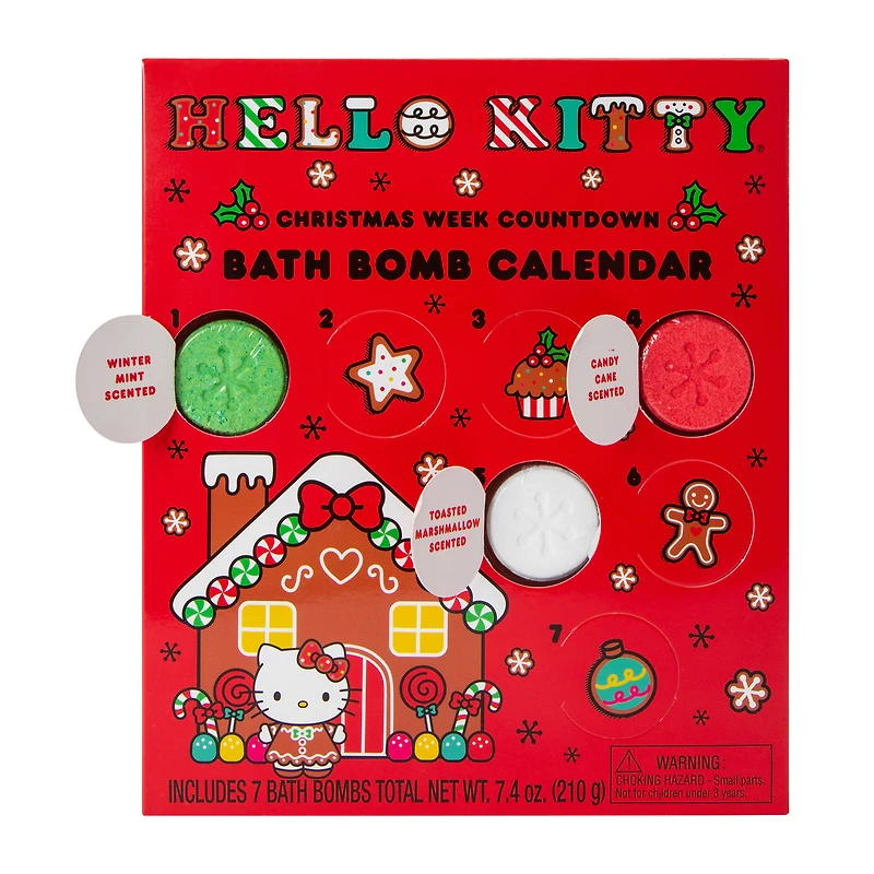 Hello Kitty® Christmas Week Countdown Bath Bomb Calendar 7.4oz
