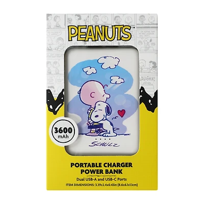 Peanuts™ 3600mAh Portable Charger Power Bank