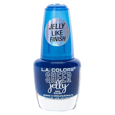 L.A. Colors® Sheer Jelly Nail Polish 0.44oz - Wispy Blue