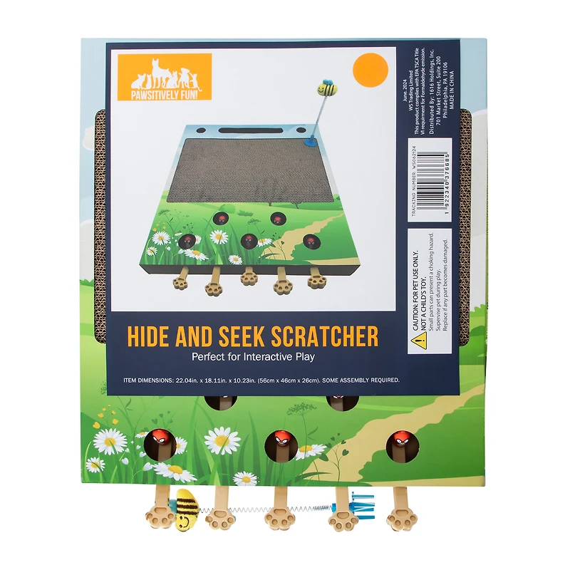 Hide And Seek Scratcher Pet Toy