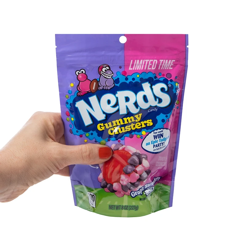 Nerds Gummy Cluster Grape Strawberry Blitz Candy 8oz