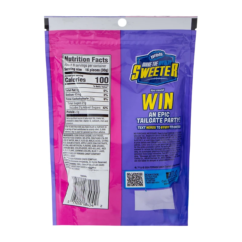 Nerds Gummy Cluster Grape Strawberry Blitz Candy 8oz