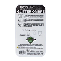iPhone 15®/14® Glitter Ombre Tempered Glass Screen Protector