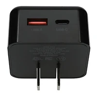 20W Power Delivery & Quick Charge USB-C USB Dual Port Wall Charger