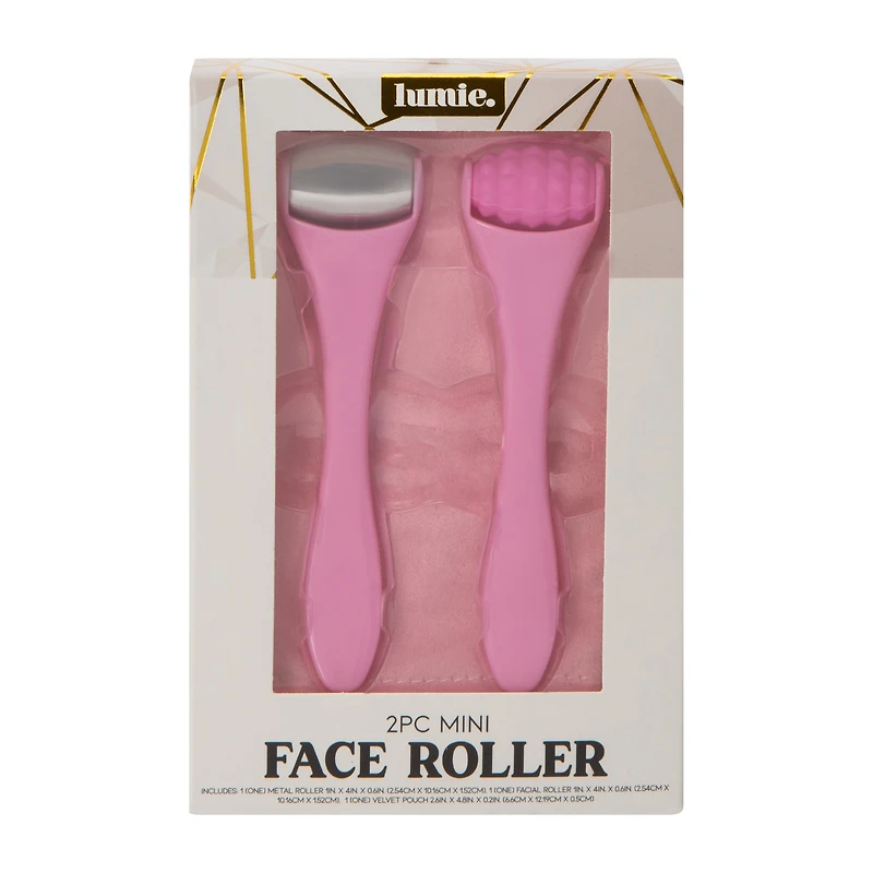 Lumie. Mini Face Roller 2-Pack