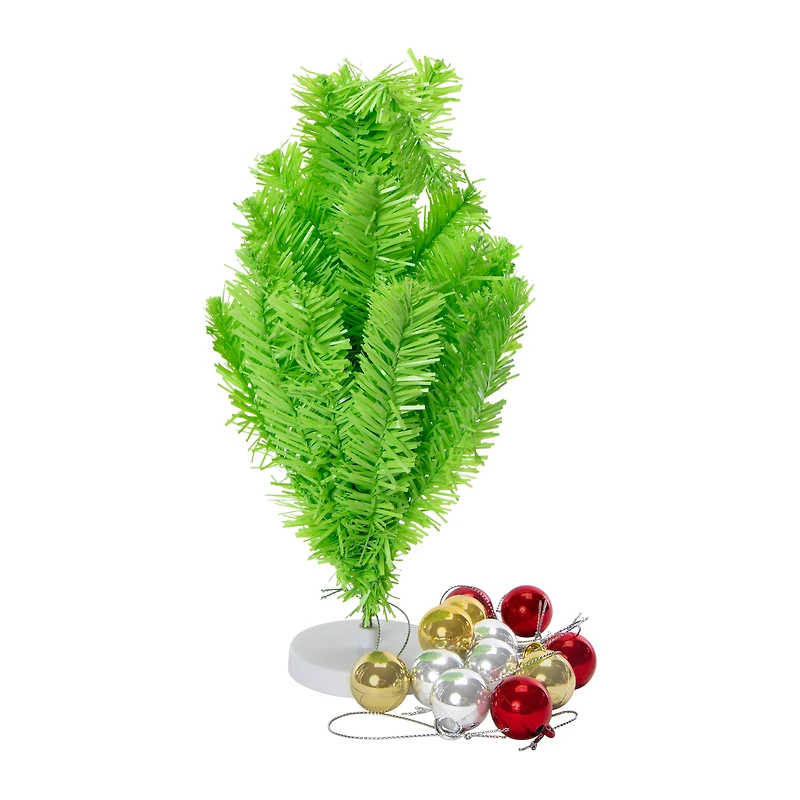 Mini Christmas Tree With Ornaments 10in x 12in