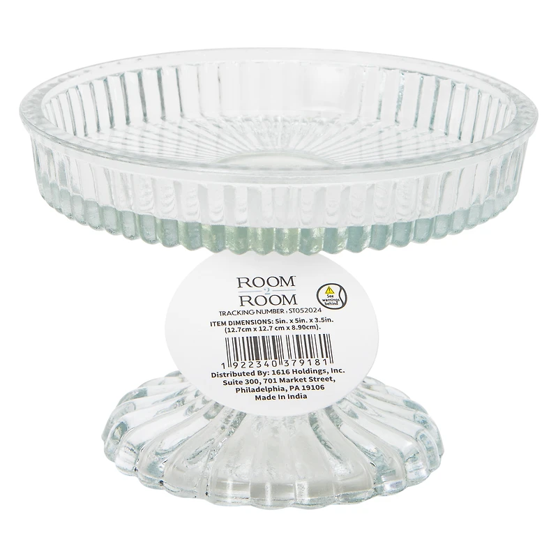 Glass Candle Holder