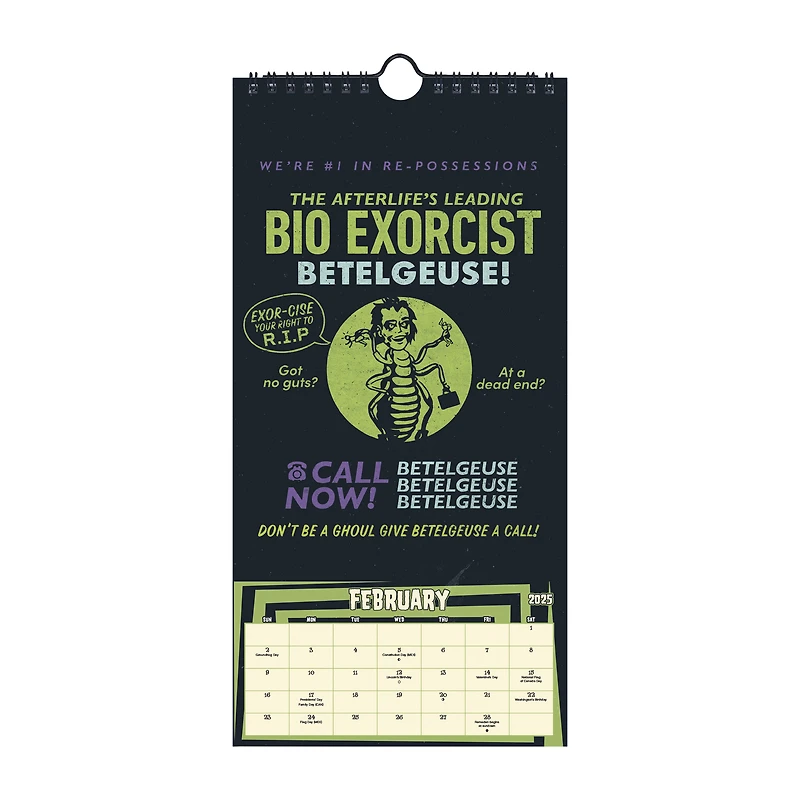 Beetlejuice Beetlejuice 16-Month 2025 Calendar