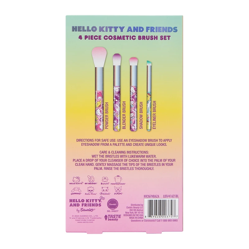 Hello Kitty And Friends® Cosmetic Brush Set 4-Piece