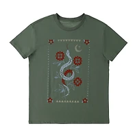Floral Snake Graphic Tee