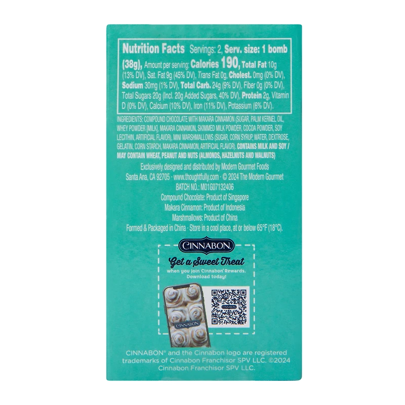 Cinnabon® Cinnamon Roll Cocoa Bombs 2-Count