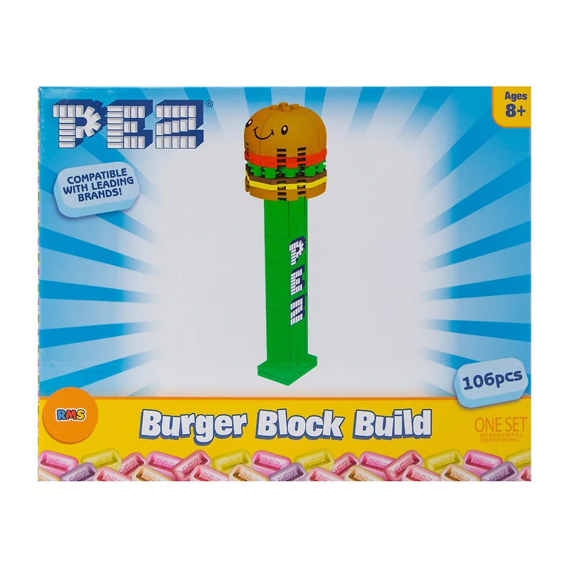 PEZ® Food Block Build Candy Dispenser Toy Set