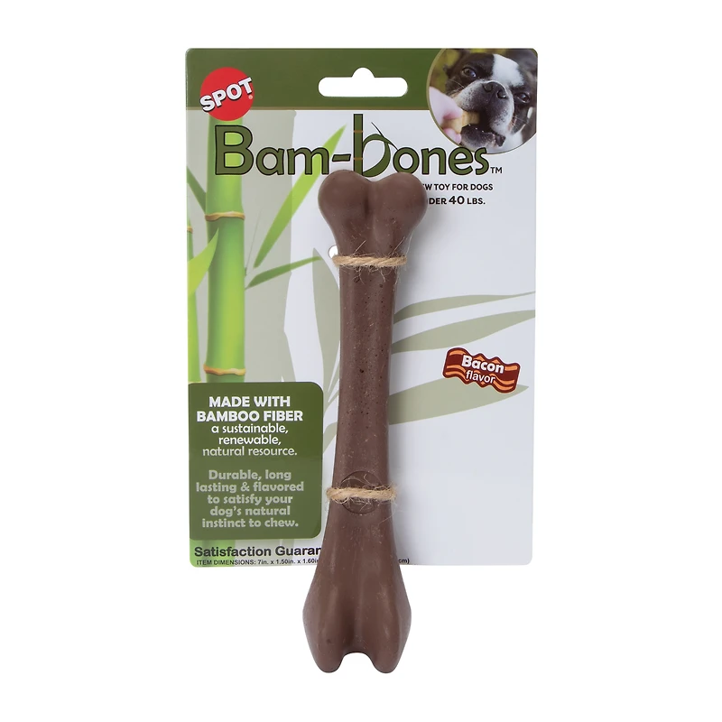 Bam-bones™ Bacon Flavor Pet Toy 7.25in