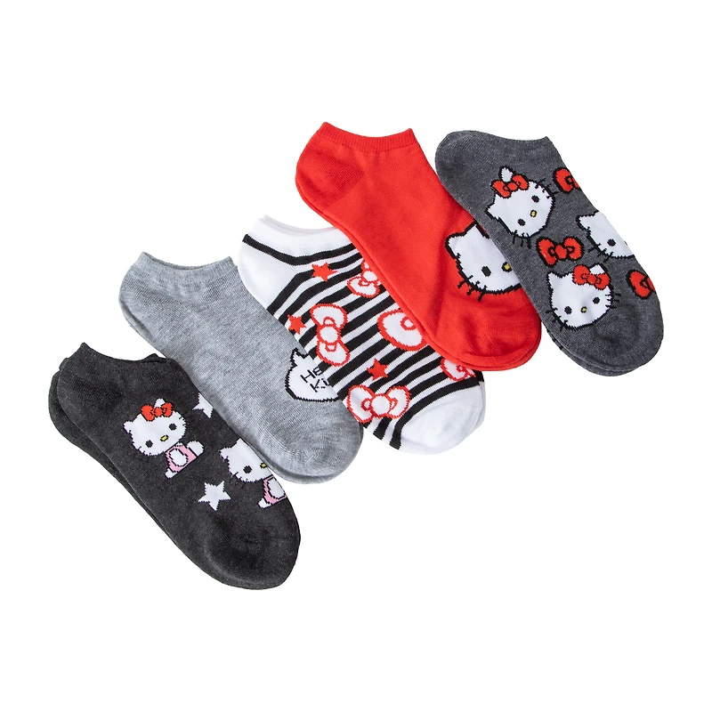Juniors Hello Kitty® No-Shows 5-Pairs