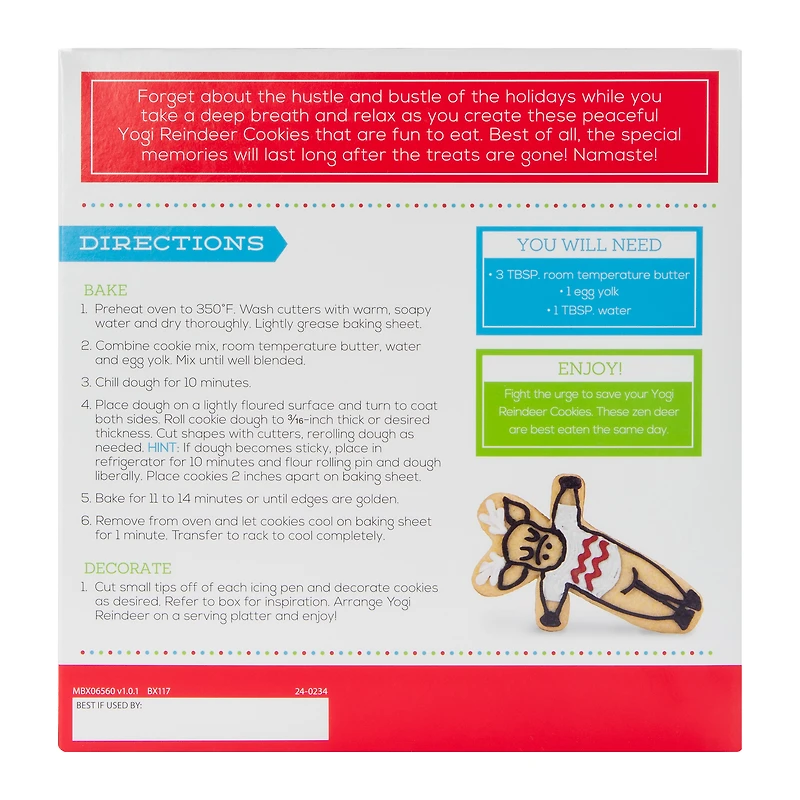 Crafty Cooking Kits® Yogi Reindeer Sugar Cookie Mix Kit