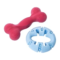 Rubber Dog Toys 2-Pack