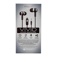 Vivid Wired Earbuds With Mic