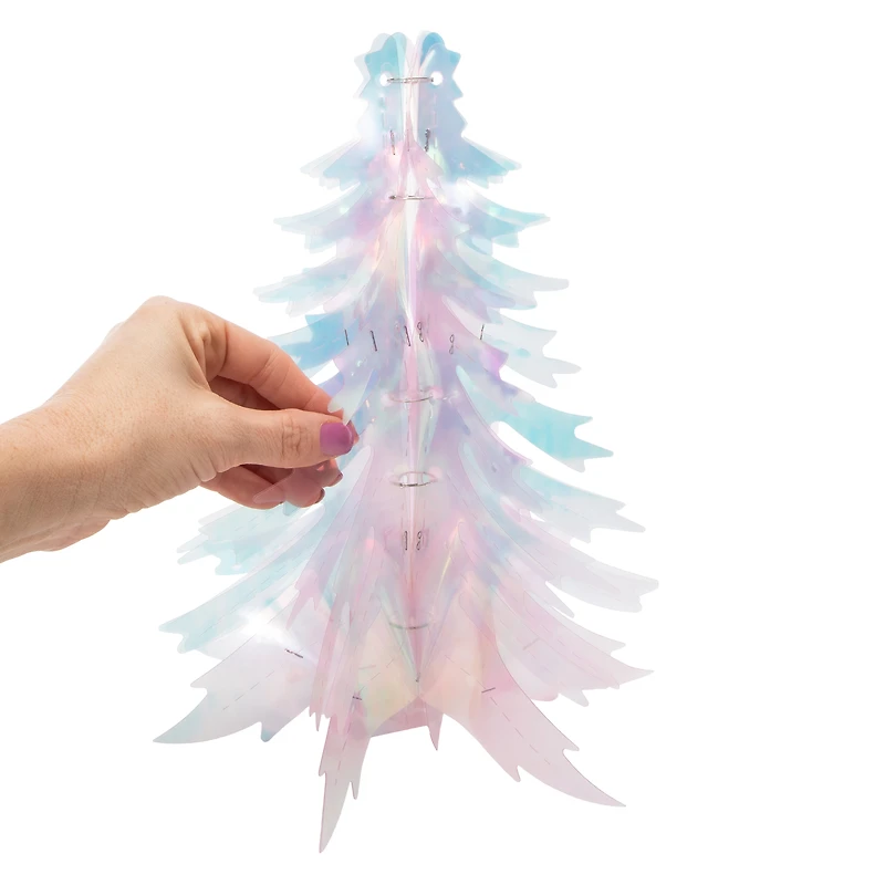 Shimmering Iridescent Christmas Tree 12in