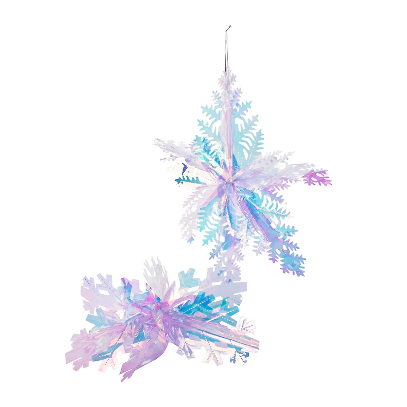 Iridescent Snowflakes 2-Count