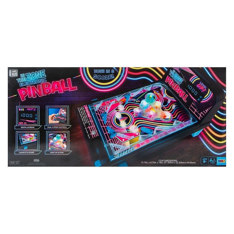 In The Zone Electronic Pinball Set 10.75in x 16in