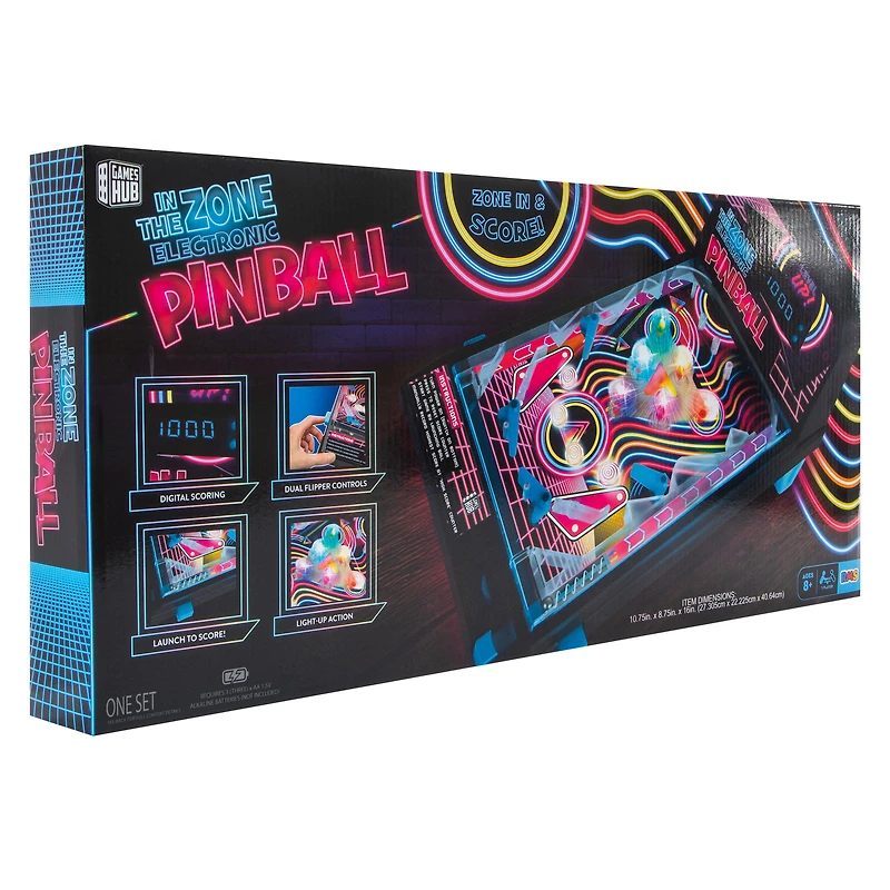In The Zone Electronic Pinball Set 10.75in x 16in