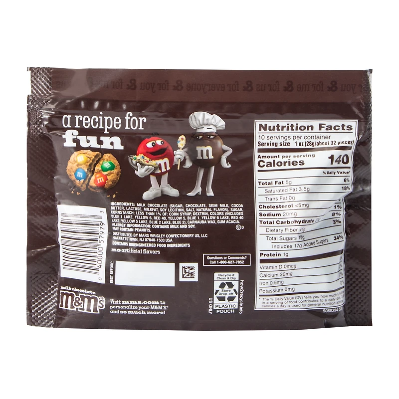 M&M's® Milk Chocolate Sharing Size Chocolate Candies 10oz
