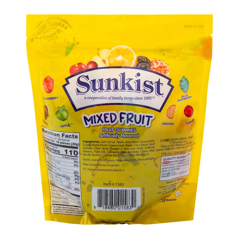 Sunkist® Mixed Fruit Gummies 24oz