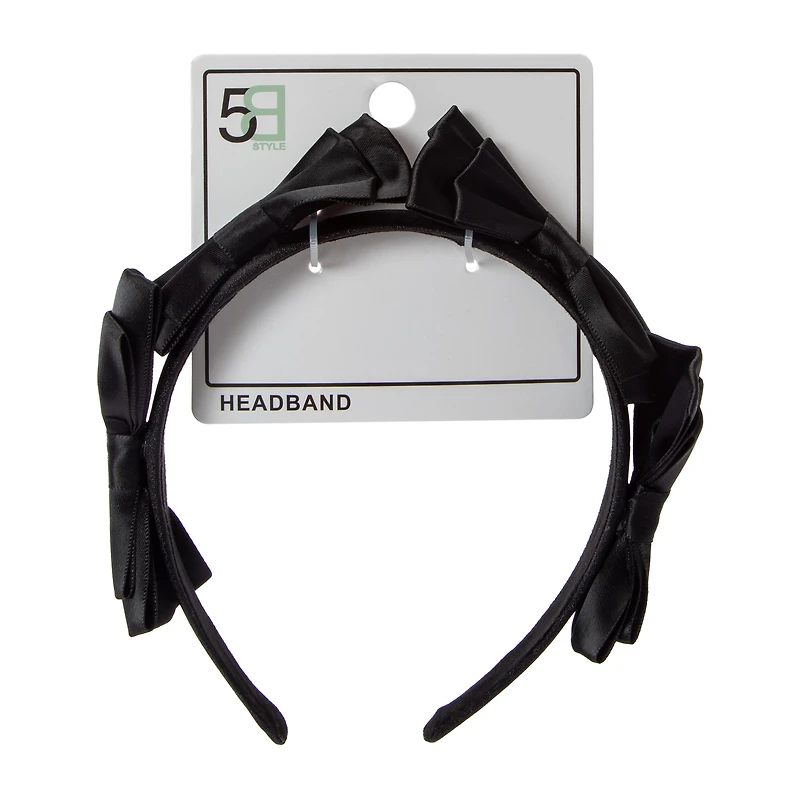 Black Bow Headband
