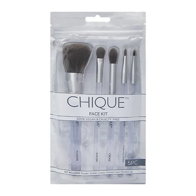 Chique™ Face Kit 5-Piece Makeup Brush Set