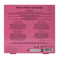 Holler & Glow Must-Have Masking Set And Applicator Brush 5-Piece Set