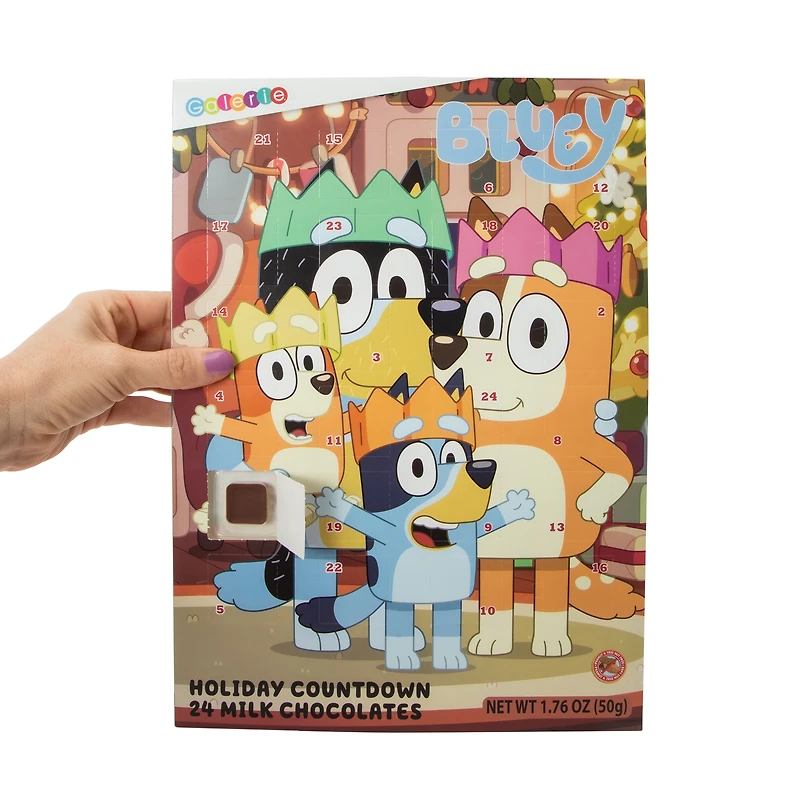 Bluey Advent Calendar, Countdown To Christmas, 24 Milk Chocolates