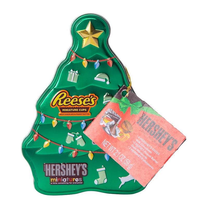 Hershey's® Miniatures Christmas Tree Tin 2.1oz