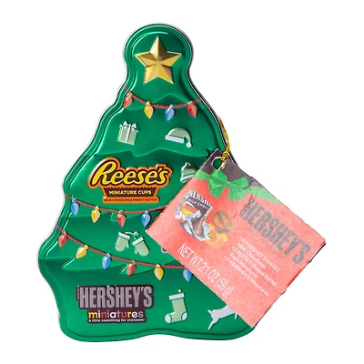 Hershey's® Miniatures Christmas Tree Tin 2.1oz