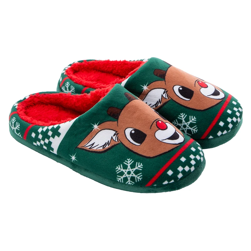Ladies Rudolph The Red-Nosed Reindeer® Slippers
