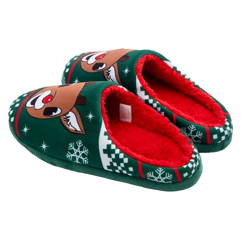 Ladies Rudolph The Red-Nosed Reindeer® Slippers