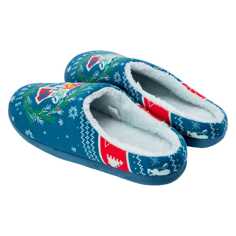 Harry Potter™ Hogwarts Ladies Christmas Fleece-Lined Slippers