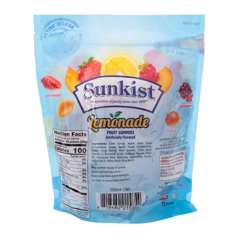 Sunkist® Lemonade Fruit Gummies 24oz