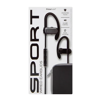 Sport Wired Earbuds With Noise Cancellation