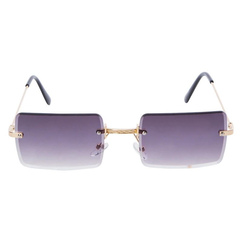 Rimless Rectangle Sunglasses For Women